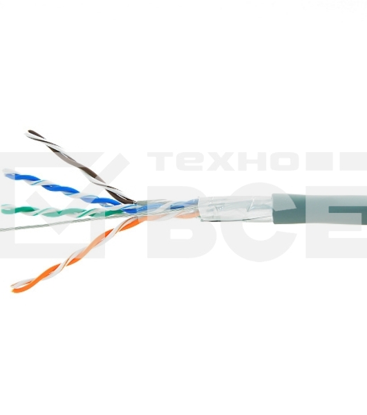 Кабель FTP Cablexpert FPC-5004E кат.5e медь многож. экран, 305м pullbox, серый