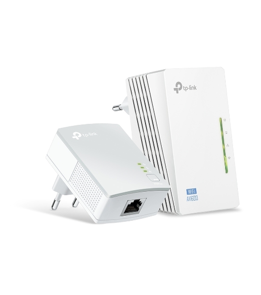 Комплект адаптеров TP-Link TL-WPA4220 KIT, AV600 Powerline с Wi-Fi N300, TL-WPA4220 (1 шт.) + TL-PA4010 (1 шт.)