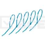 Хомут-стяжкa нeйлонoвая Rexant 300x4,8 мм, синяя, упаковка 25 шт., фото 1