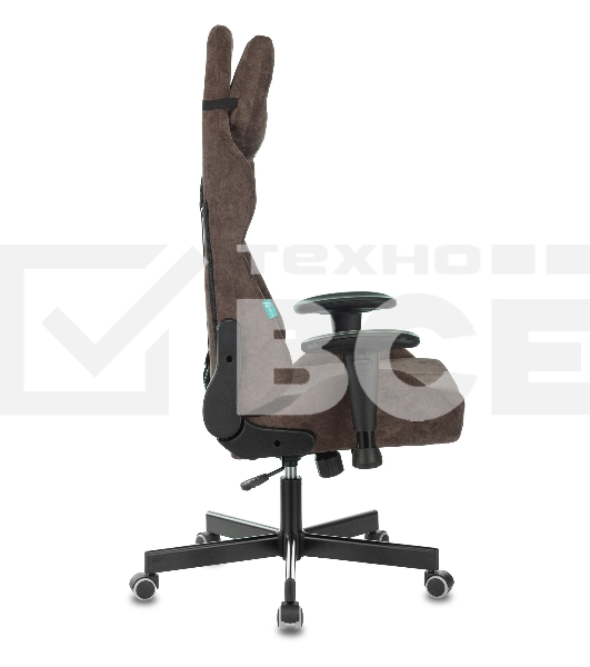 Кресло игровое Бюрократ VIKING KNIGHT LT10 FABRIC коричневый крестовина металл/пластик