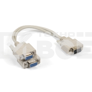 Кабель-разветвитель  Exegate EX284939RUS ExeGate EX-CC-VGA-15M2x15F-0.3 (монитор - 2xSVGA card, 15M/2x15F, 0,3м)