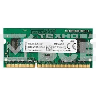 Оперативная память Kingston ValueRAM, DDR3L, 4GB (1x4GB), 1600MHz, CL11, SO-DIMM