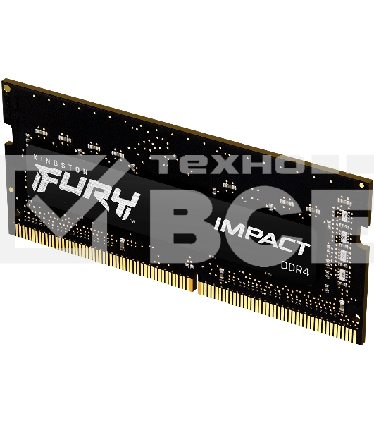 Оперативная память Kingston Fury Impact, DDR4, 8GB (1x8GB), 3200MHz, CL20, SO-DIMM