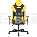 Кресло игровое Knight Thunder 5X черный/желтый эко.кожа крестов. металл, фото10