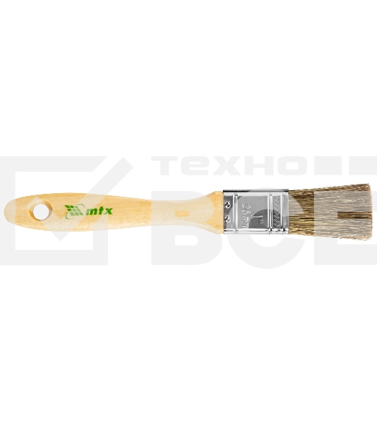 Кисть плоская 'Евро' 1', смешанная щетина, деревянная рукоятка MTX