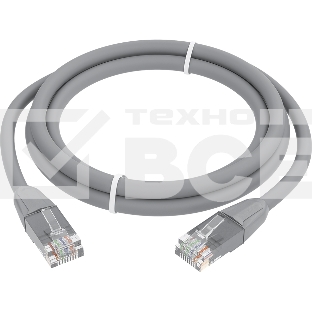 Патч-корд GCR прямой 7.5m LSZH UTP кат.6, серый, 24 AWG, литой без фиксатора, ethernet high speed, RJ45, T568B, GCR-52753