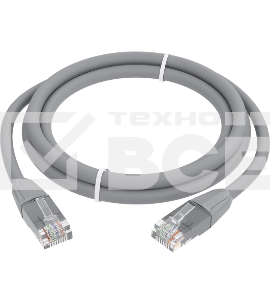 Патч-корд GCR прямой 7.5m LSZH UTP кат.6, серый, 24 AWG, литой без фиксатора, ethernet high speed, RJ45, T568B, GCR-52753