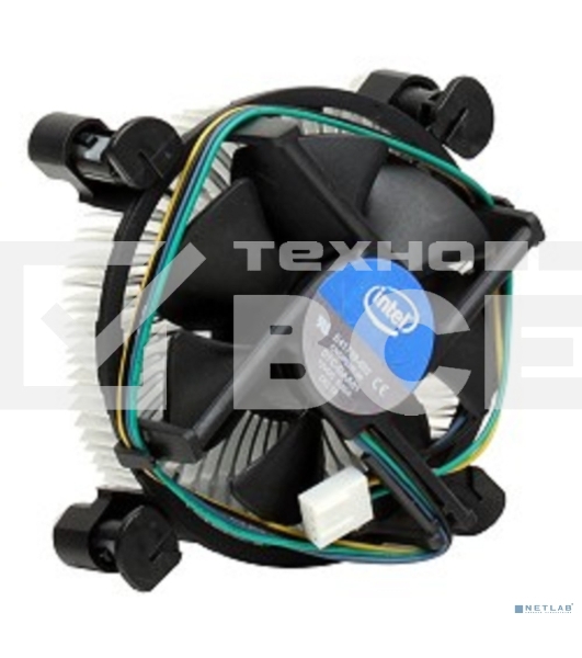 Кулер для процессора Intel Original E41759 серебристый 80мм алюминий  2800rpm 38db 4-pin 80W 45мм