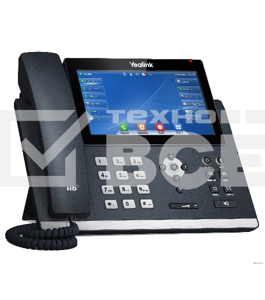 Телефон IP YEALINK SIP-T48U, цветной сенсорный экран, 16 аккаунтов, BLF, PoE, GigE, без БП, шт