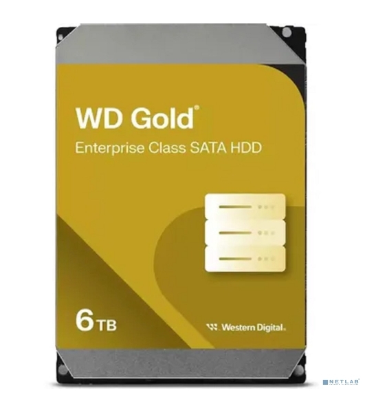 Жесткий диск WD SATA-III 6Tb WD6004FRYZ Desktop Gold 512E (7200rpm) 256Mb 3.5'