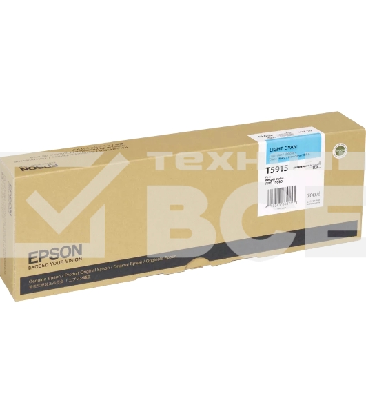 Картридж струйный Epson T5915 (C13T591500) светло-голубой (700 мл) для SP 11880