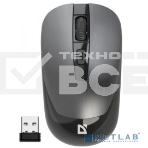 Мышь беспроводная Defender Wave MM-995 серебристый, 1600 dpi, радиоканал, USB, кнопки - 4, фото2