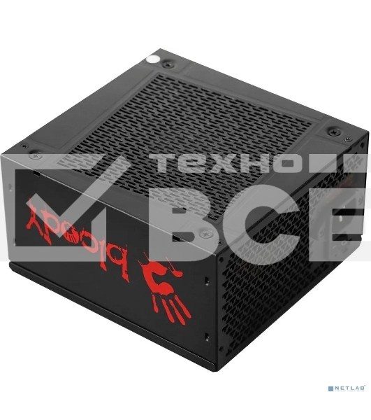 Блок питания Bloody BD-PS1000G, 1000Вт, 80 PLUS Gold, 140мм, модульный, черный
