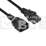 Кабель питания ExeGate Power EC-1P (C13->C14, VDE-250V-3*1.0mm2, медь, черный, 16A, 1м), фото3