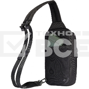 Рюкзак слинг мужской Piquadro Orion CA6625S136/N черный ткань/натур.кожа