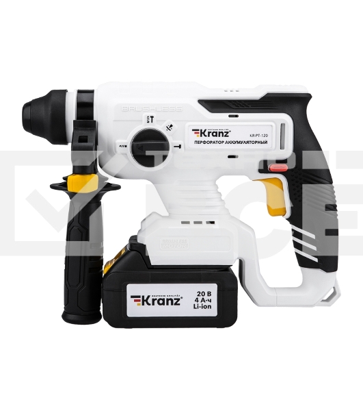 Перфоратор аккумуляторный Kranz, SDS-plus, 2,2Дж, 1х4Ач, в кейсе