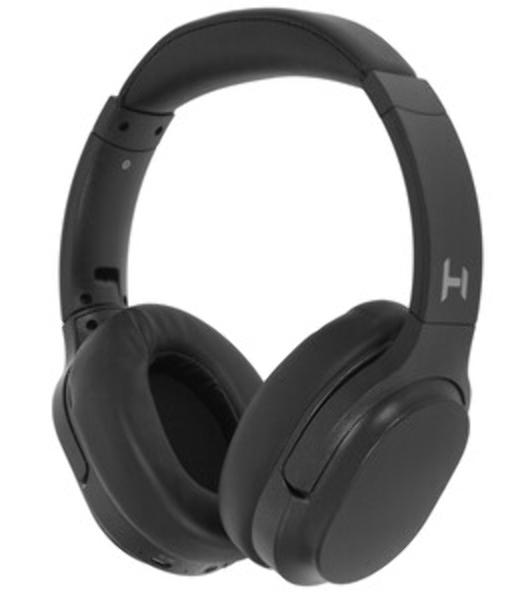 Беспроводные/проводные наушники Harper HB-712 черный, накладные, Bluetooth + проводной, активное шумоподавление, до 24 ч