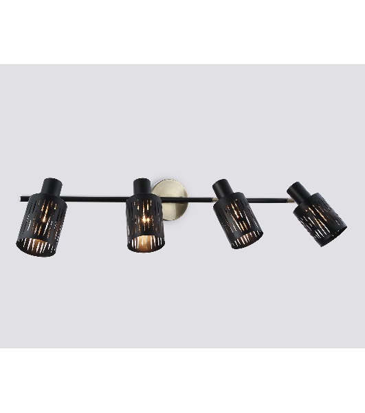 Светильник Ambrella light TR8670/4 BK/SB чёрный/бронза E14/4 max 60W 760*100*190