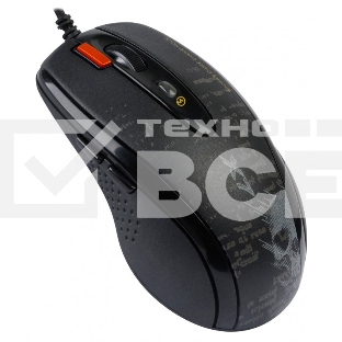 Мышь проводная A4Tech F5 черный, 3000 dpi, USB, кнопки - 7