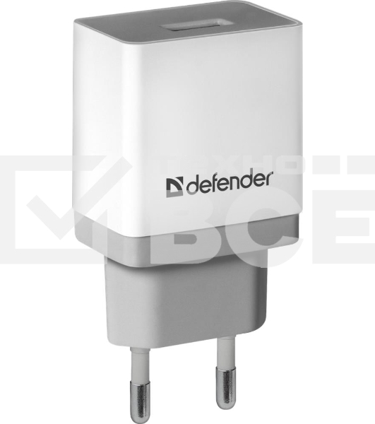 Сетевой адаптер Defender 1xUSB, 5V/2.1А , белый (UPA-21) (83571)