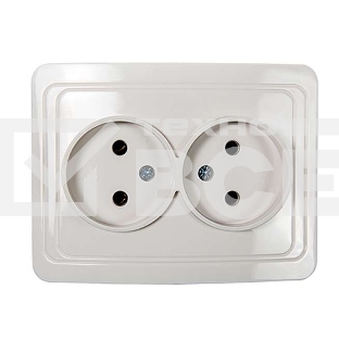Розетка 2-м CLASSICO 2102 бел. ASD / IN HOME 4680005959914