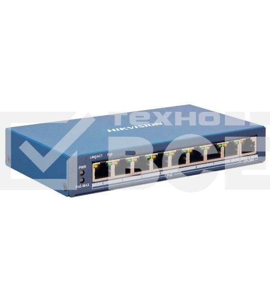 Коммутатор Hikvision DS-3E1309P-EI/M 8x100Мбит/с 1x1Гбит/с 8PoE+ 110W управляемый