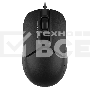 Мышь проводная A4Tech Fstyler FM12S черный, 1200 dpi, USB, кнопки - 3