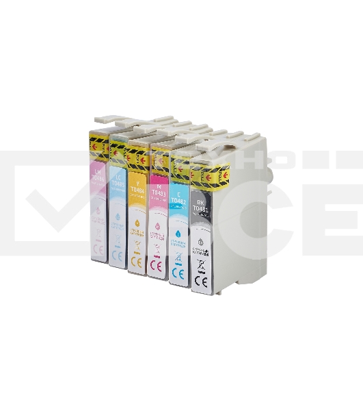 Набор струйных картриджей Sakura C13T04874010 (T0487-T0481/T0482/T0483/T0484/T0485/T0486) для Epson, мультипак, 16 мл., 460 к.