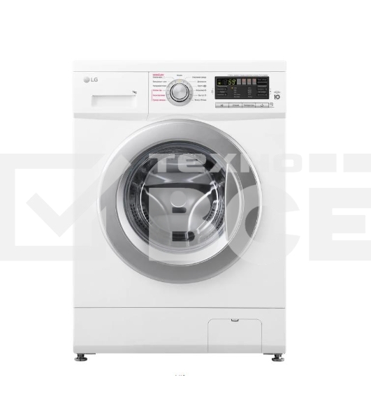 Стиральная машина LG F1296HDS1 белый, загрузка фронтальная 7 кг, 1200 об/мин., класс: А