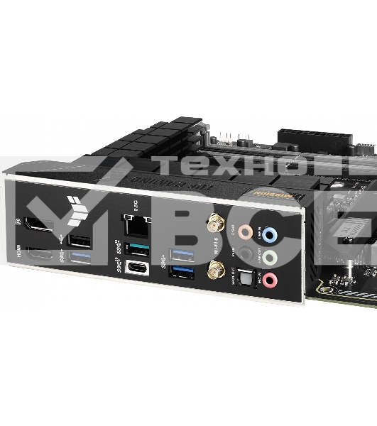 Материнская плата ASUS TUF GAMING B760-PLUS WIFI, LGA 1700, Intel B760, 4xDDR5, 4xSATA, 3xM.2, 1xPCI-E 5.0 x16, 1xPCI-E 3.0 x4, 1xUSB-A 3.2 Gen 2, 3xUSB-A 3.2 Gen 1, 1xUSB-C 3.2 Gen 2x2, 1x2.5Gb LAN, 5x3.5 мм, 7.1, Wi-Fi 6, Bluetooth 5.2, Standard-ATX