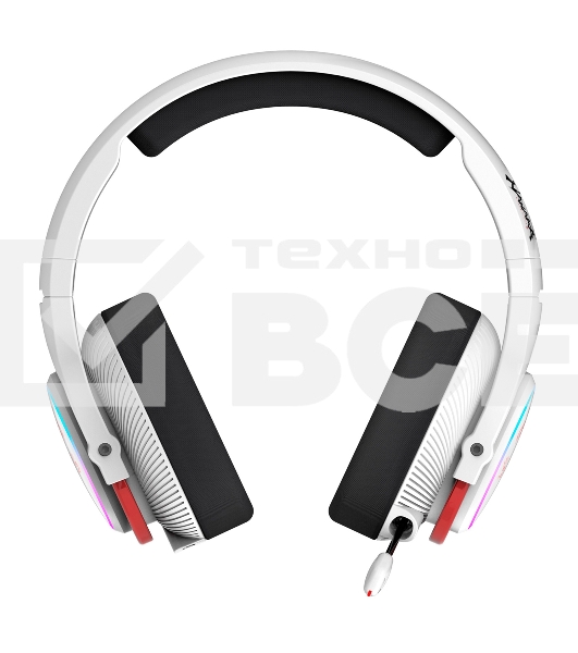 Наушники с микрофоном A4Tech Bloody MR720 белый/красный мониторные BT/Radio оголовье (MR720 NARAKA)