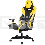 Кресло игровое Knight Thunder 5X черный/желтый эко.кожа крестов. металл, фото9