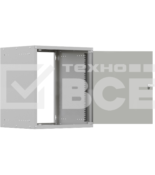 Шкаф коммутационный NTSS LIME (NTSS-WL12U5545GS) настенный 12U 550x450мм пер.дв.стекл несъемн.бок.пан. 30кг серый 110град. IP20