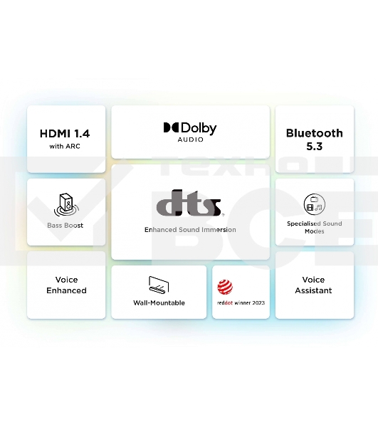 Саундбар TCL S643W 3.1 170Вт+70Вт черный