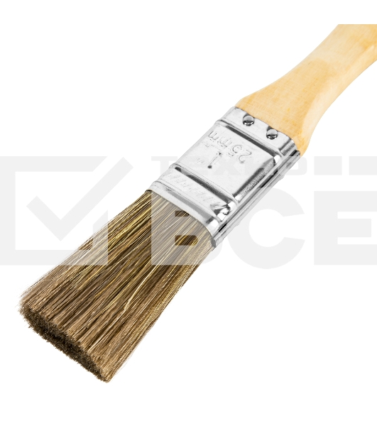 Кисть плоская 'Евро' 1', смешанная щетина, деревянная рукоятка MTX