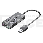 Внешняя звуковая карта Vention USB c регулятором громкости Черная, фото13