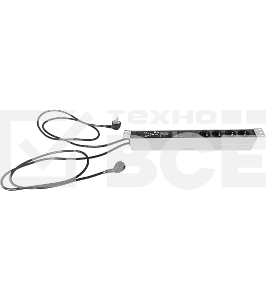 Блок розеток АВР Rem R-16-4S-T-440-2X1.8 1U 19