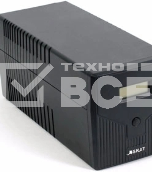 Источник бесперебойного питания SKAT-UPS 1000/600 220В 600Вт 2 АКБ 7А.ч внутр. меандр. стабилизация напряжения Бастион 456