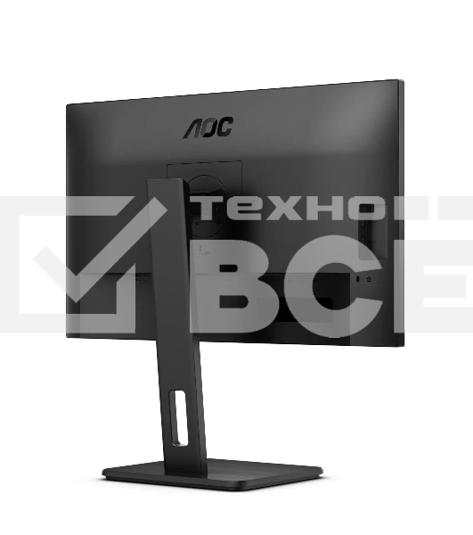 Монитор 27' AOC Q27P3CV IPS 2560x1440, 75 Гц, 4 мс, 16:9, 350 кд/м², 2xHDMI 1.4, DisplayPort 1.2, USB-концентратор (4x USB 3.0), 2.5 Gigabit Ethernet, встроенные динамики, черный