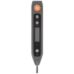 Индикаторная отвертка-тестер напряжения цифровая ';Home Series Gray'; Deli HT7005 (12-250 В, фонарик, батарейки в комплекте), фото3