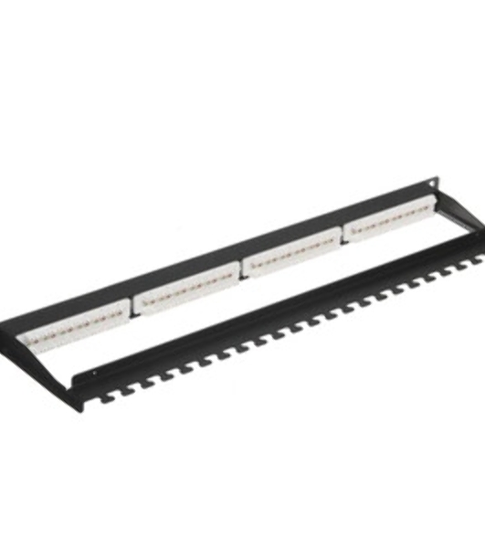 Патч-панель LANMASTER компактная 24 порта, UTP, кат.5E, 0.5U