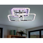 Потолочный светодиодный светильник FA536/3 CH хром 118W 510*510*150 (ПДУ РАДИО 2.4G), фото4