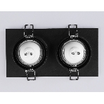 Встраиваемый поворотный точечный светильник Ambrella light TN102746/2 BK черный IP20 GU5.3/2 180*95*25, фото4