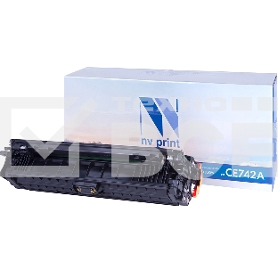 Картридж лазерный NV Print совместимый HP CE742A Yellow для LJ Color CP5220 (7300k)