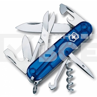 Нож перочинный Victorinox Climber (1.3703.T2) 91мм 14функций синий полупрозрачный карт.коробка