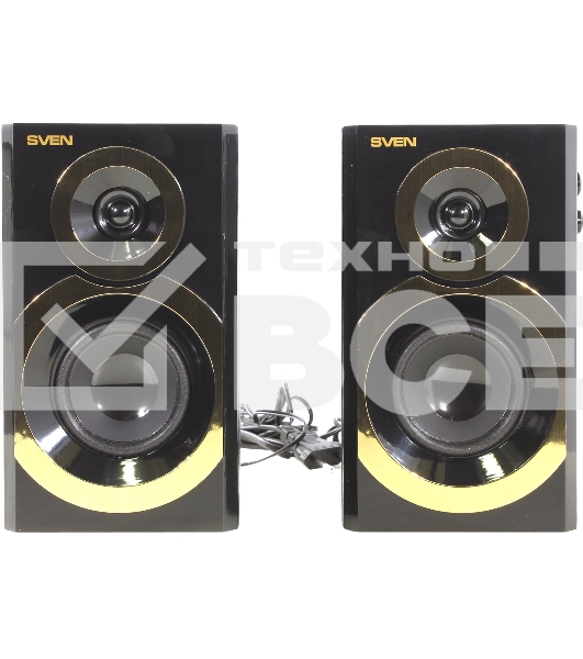 Колонки SVEN SPS-619 GOLD {акустическая система 2.0, мощность 2х10 Вт(RMS)}