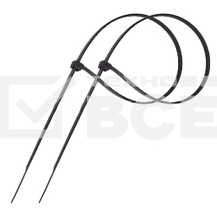 Хомут кабельный PROconnect 100х2.5 нейл. черный (уп. 100 шт)