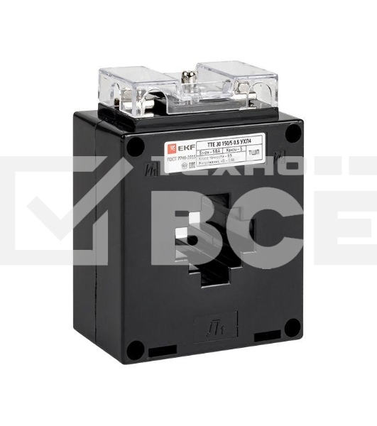 Трансформатор тока ТТЕ 30 250/5А кл. точн. 0.5 5В.А EKF tte-30-250/tc-30-250