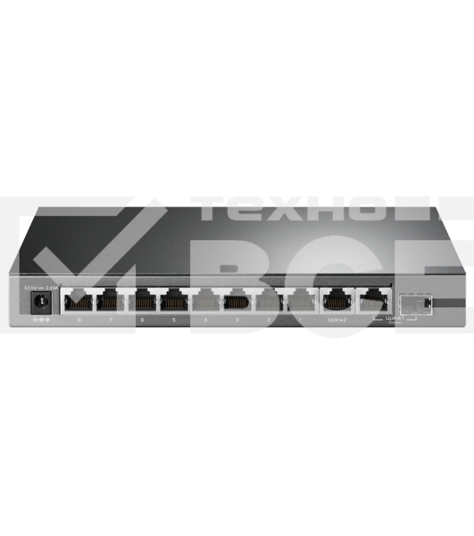 Настольный коммутатор TP-Link TL-SG1210MP 10-портовый гигабитный на 8 портов PoE+