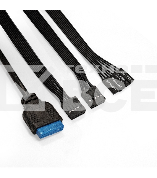 Компьютерный корпус Miditower ExeGate EVO-8243-EVO800 (ATX, БП EVO800RGB с вент. 12 см, 2*USB+1*USB3.0, черный, 3 вент. с RGB подсветкой, боковая панель - закаленное стекло)